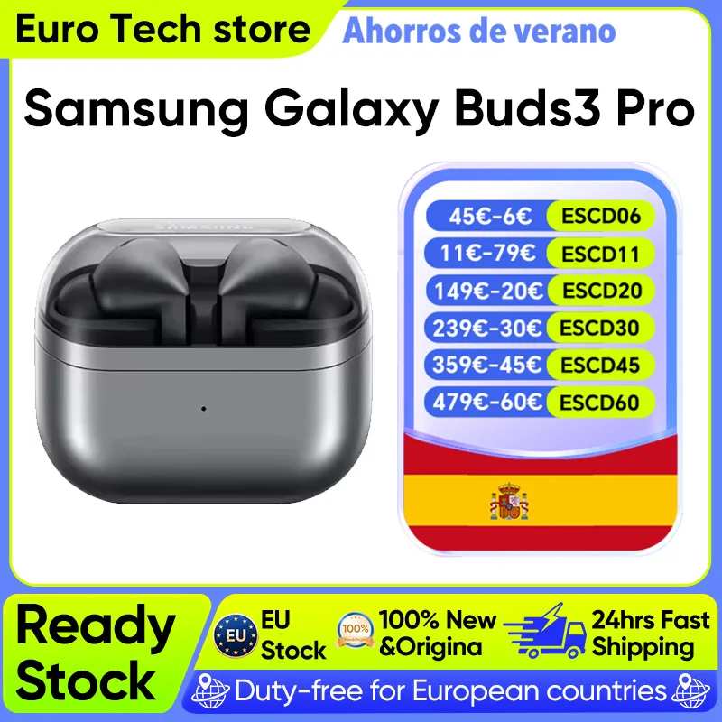 Audífonos Inalámbricos Originales Samsung Galaxy Buds3 Pro con Cancelación Activa de Ruido, Bluetooth 5.4, Sonido de Alta Fidelidad