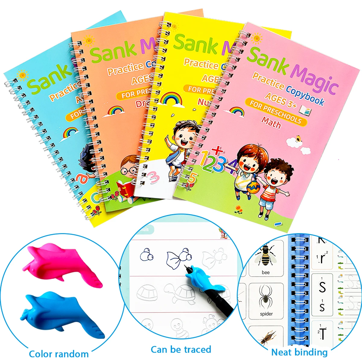 Youdaoplaceholder0 Magic Early Childhood Workbooks | 3 years and beyond covered Drawing/Numbers/Letters/Mathematics