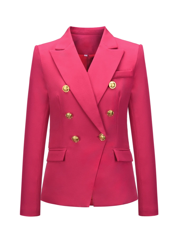 Blazer elegante y elegante de longitud media para mujer, abrigos de moda, ajuste Delgado, ropa de primavera y otoño, estilo británico