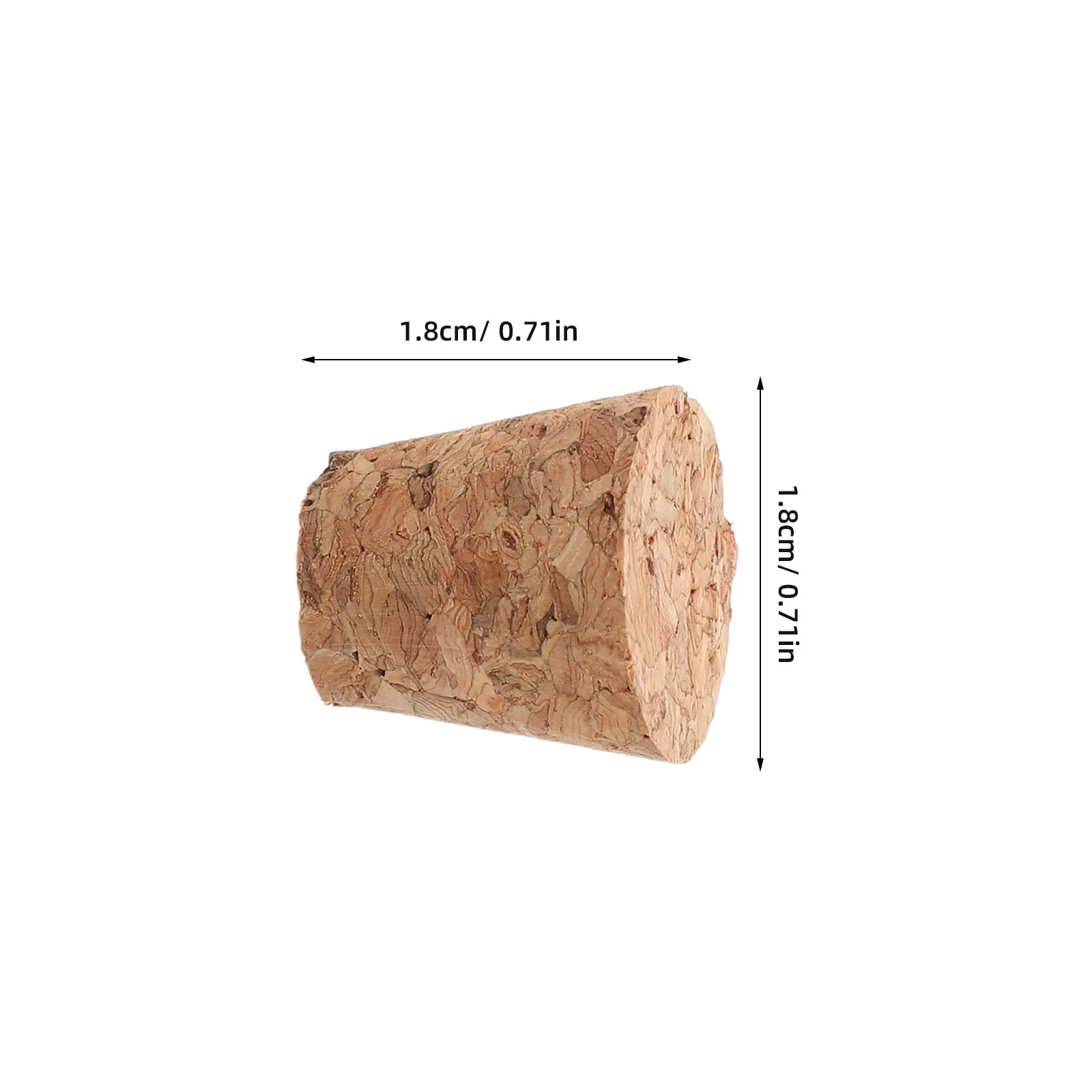 50Pcs Cork Plugs for Bottles Tapered Soft Wood Stoppers Leakproof Wine Replacement Corks DIY Craft Cork Stoppers Aromatherapy
