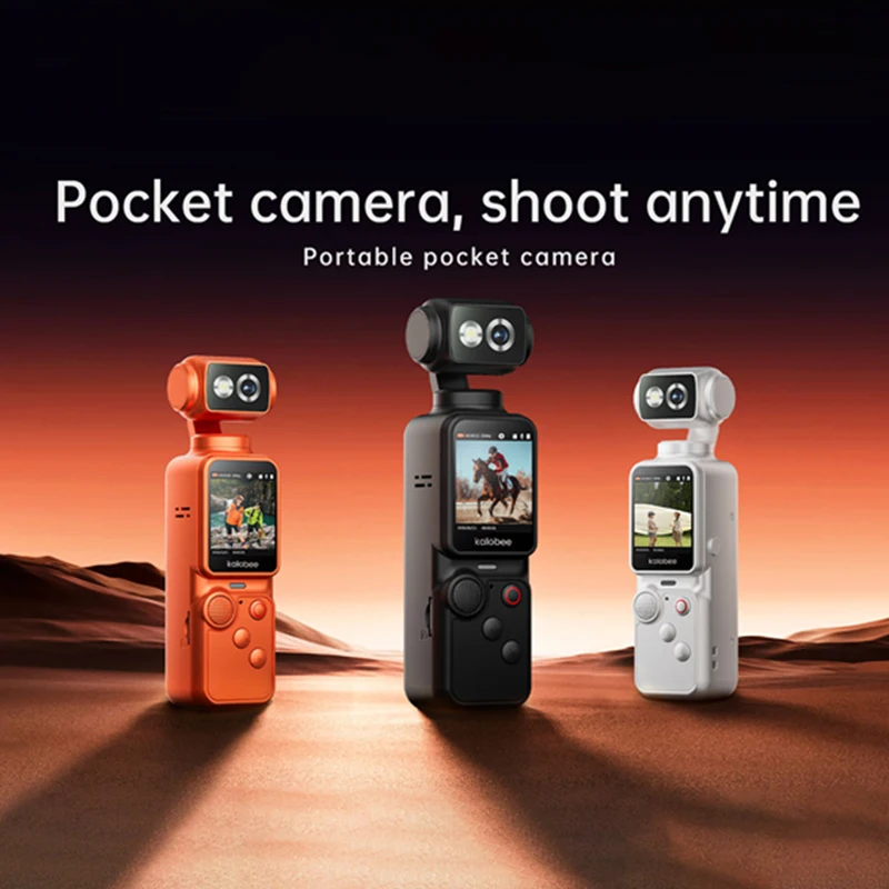 New Pocket4 Handheld Action Camera Ultra-HD Video Recording Meeting Audio Recording 300° Rotation Handheld Outdoor Action Camera