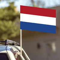 Flagnshow 100% Polyester Netherlands Dutch Car Flags