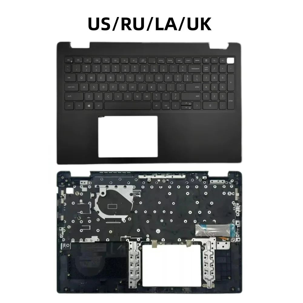 Carcasa Superior con Reposamanos para Latitude 3520 E3520 0DJP76 con Teclado en Inglés, Español, Ruso, Latino o Otros Idiomas