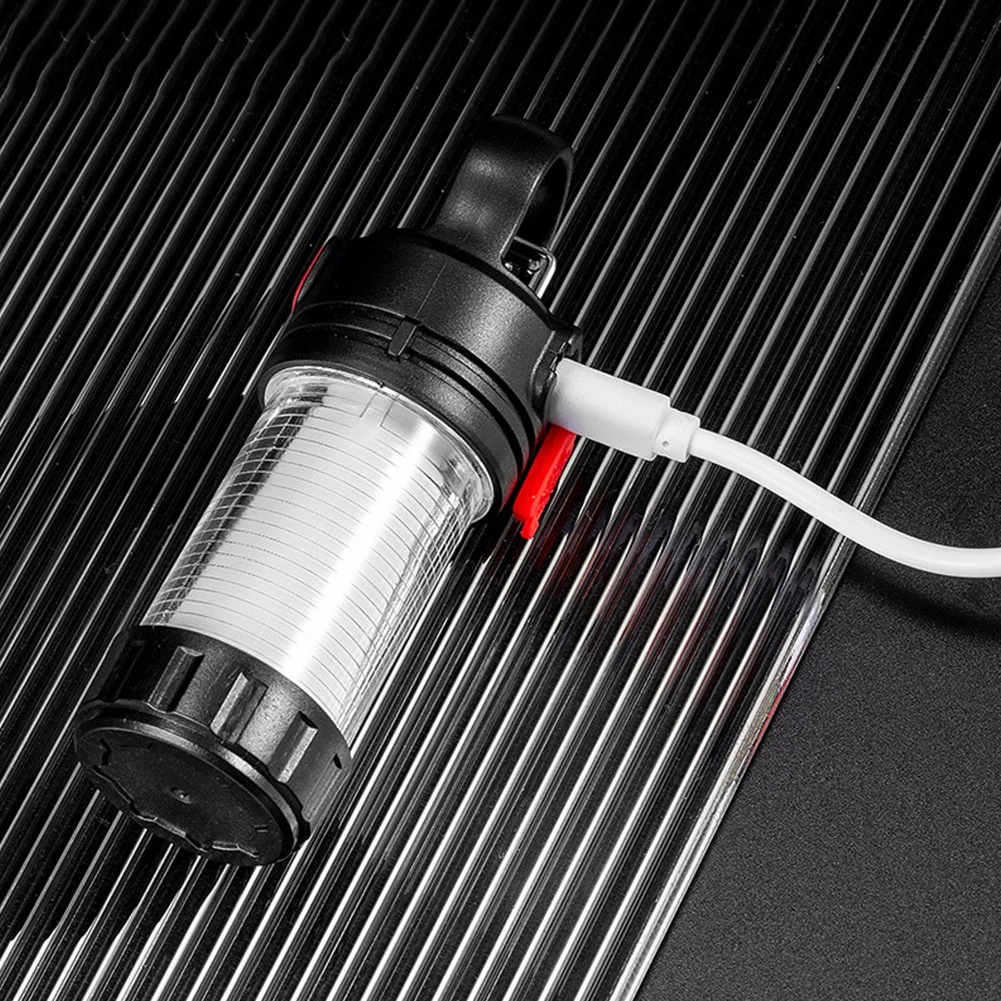 Minilinterna impermeable para acampar, luz LED colgante de 5 modos para trabajo, Camping de emergencia, USB tipo C
