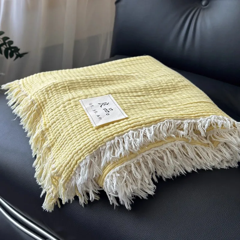 

Новое хлопковое многофункциональное марлевое одеяло 2021, одеяло для дивана, высококачественное декоративное одеяло для офиса, мягкое и нежное