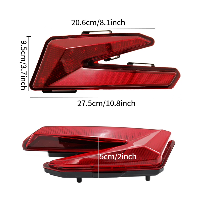 LED Taillights for Can Am X3, Red Rear Brake Stop Lights Tail Lamps for Can-Am Maverick X3 XDS XRS Max Turbo R 2017-2023