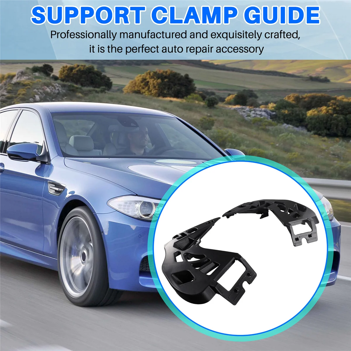 フロントバンパーブラケット,5シリーズ,525li,528li,530li,540li,2017-2020, 51118491489, 51118491490, 1ペア