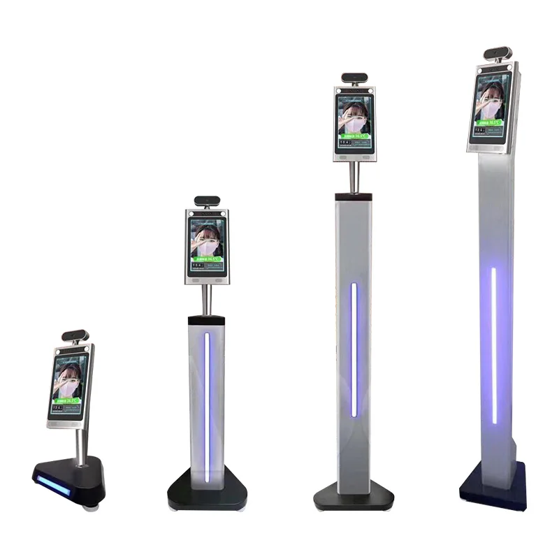 Floor standing Body temperature detection with camera  face recognition temperature