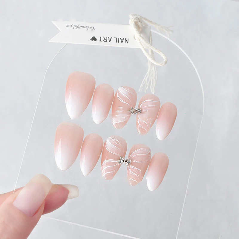 Tablero de exhibición de arte de uñas acrílico transparente, estante de exhibición de esmalte de Gel, soporte de manicura, 1PC