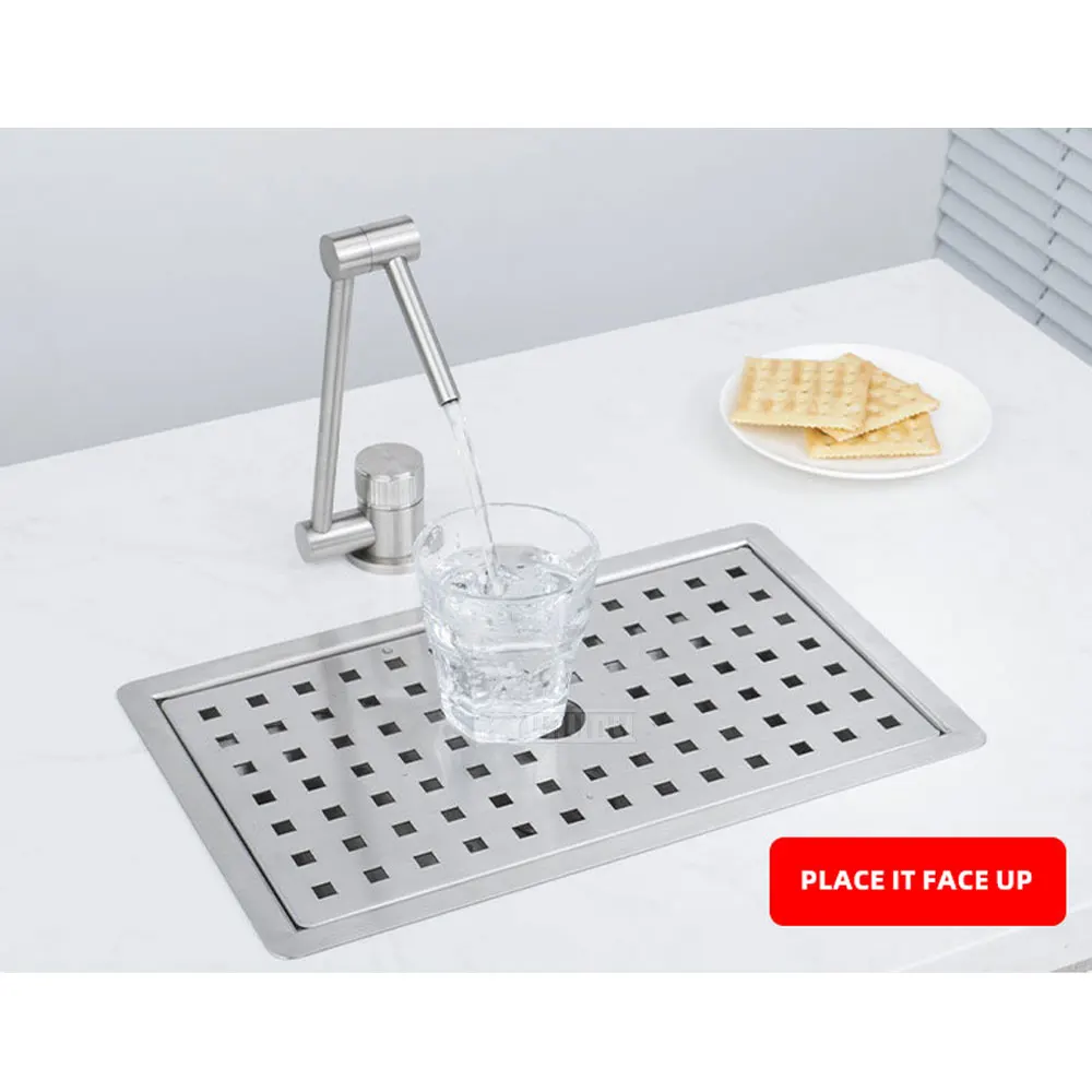 Kitchen invisible small sink, tea room, bar counter sink, tea bar, coffee machine, water dispenser, water tray - view 3