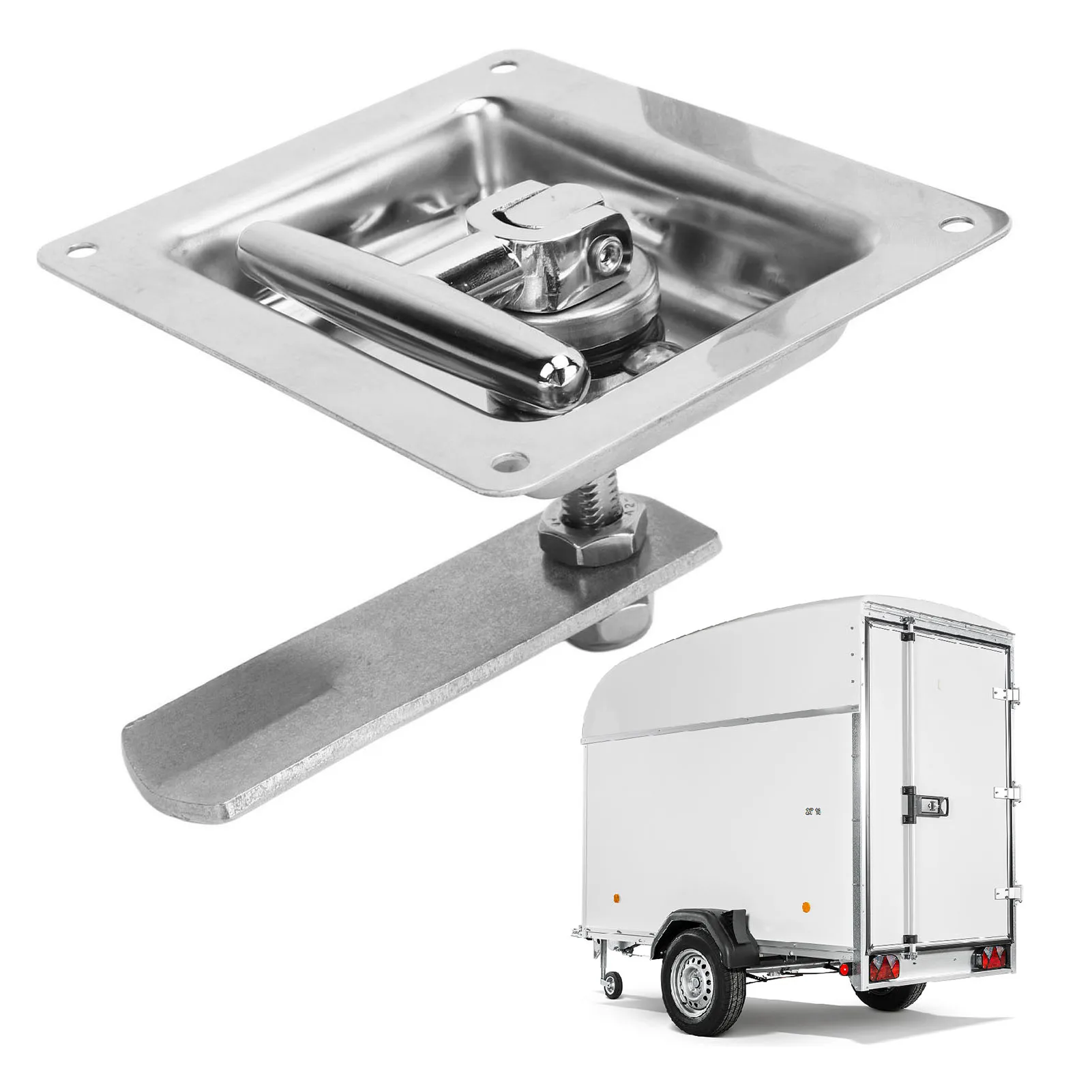 

RV Toolbox Latch Stainless Steel Folding T Handle Toolbox Lock for Van RV Trailer Engineering Vehicle Accessories