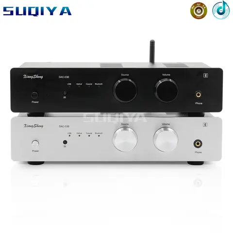 SUQIYA-XiangSheng DAC-03 튜브 오디오 프리앰프, PCM1794A QCC5125 블루투스 Xmos SA9023 USB 카드 리모컨 디코더 완제품