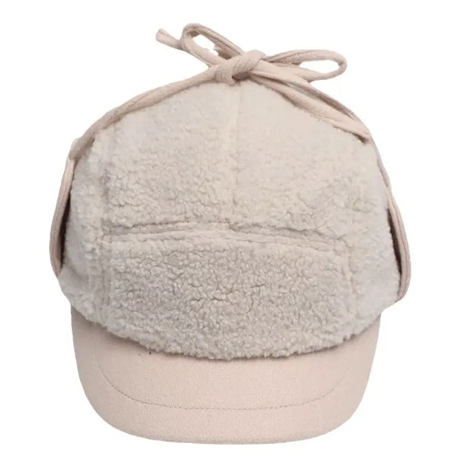 Women's Winter Plush Ear-warming Protection Thickened Lamb Wool Duck Tongue Flying Cap Men's Trendy Brand