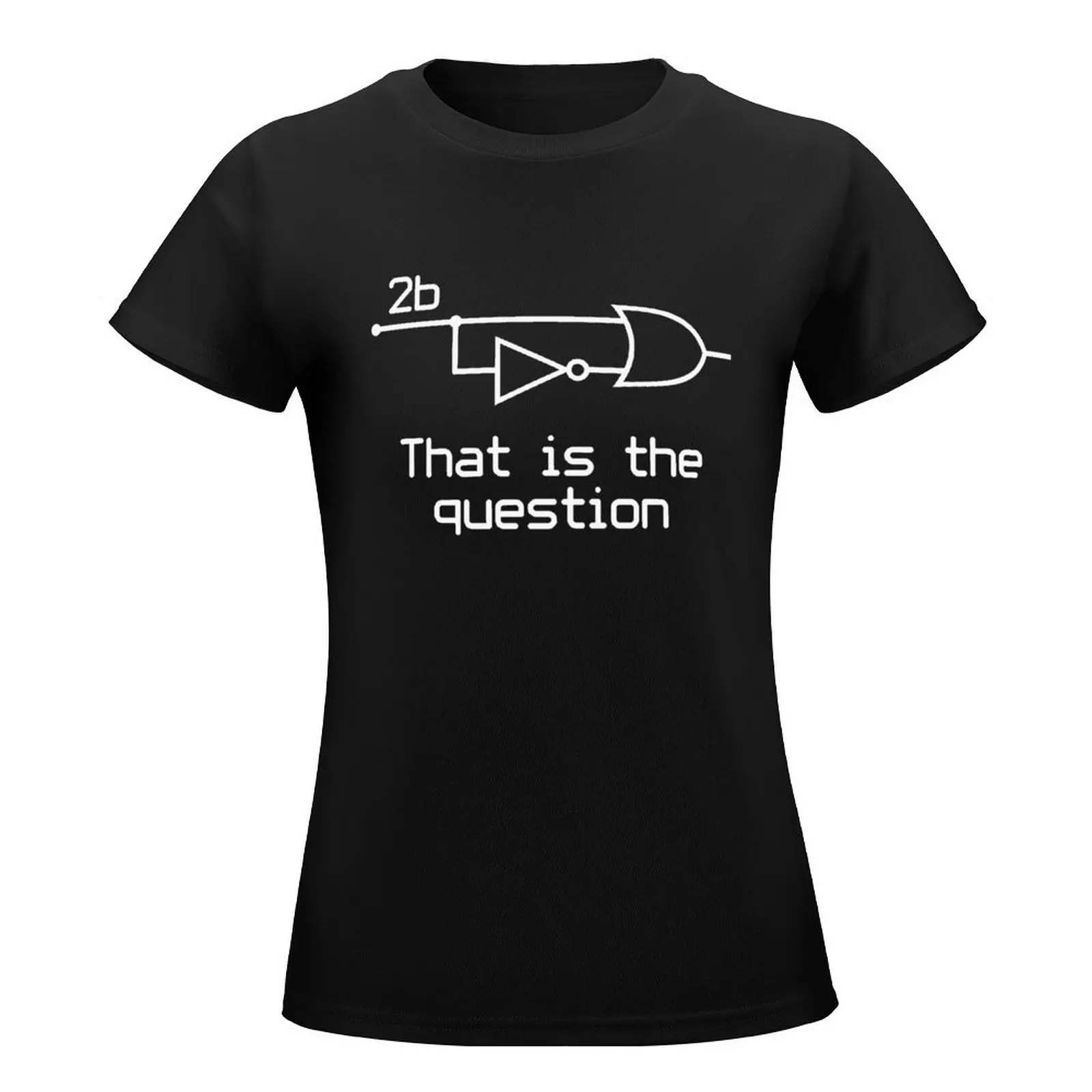 To Be Or Not To Be Electrical Engineer Circuit T-Shirt Blouse plus size tops korean fashion cropped t shirts for Women