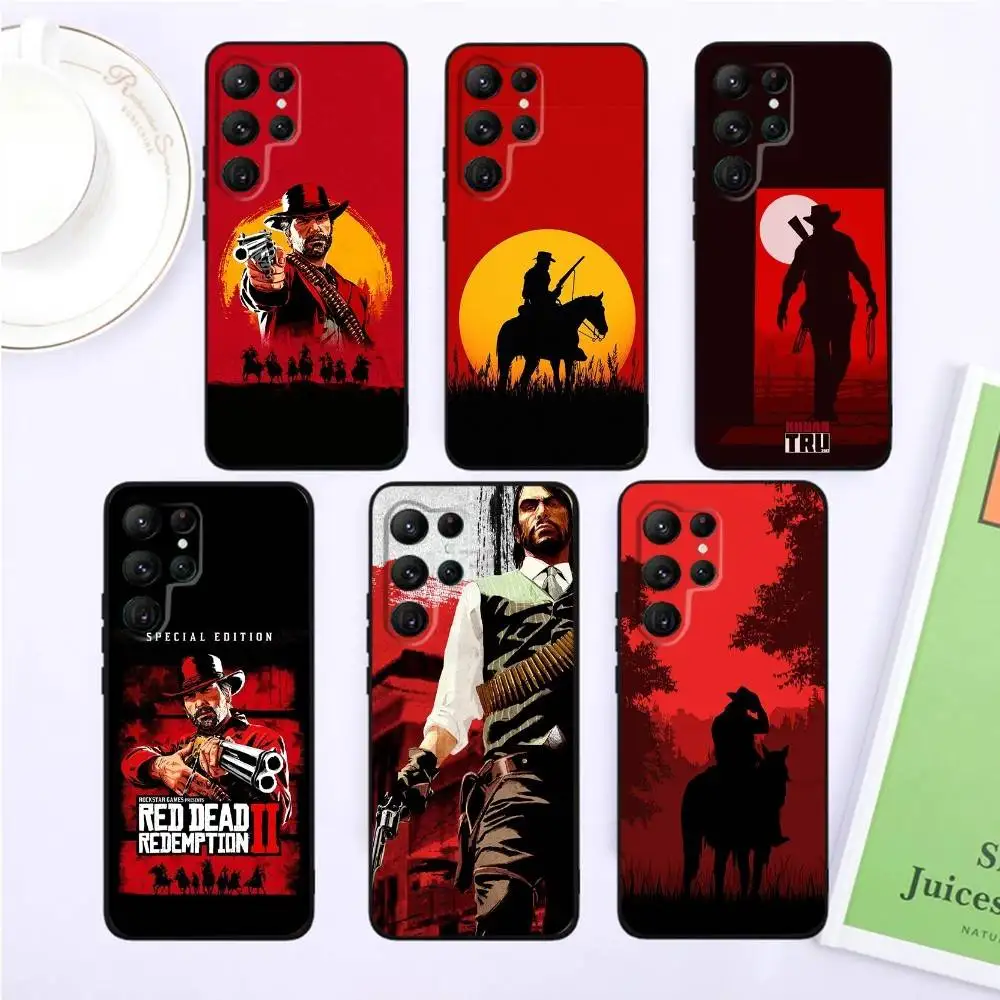 

Red Dead Redemption 2 Phone Case For Samsung S25,S24,S23,22,21,Ultra,Pro,S10,S30Plus,20lite Black Cover