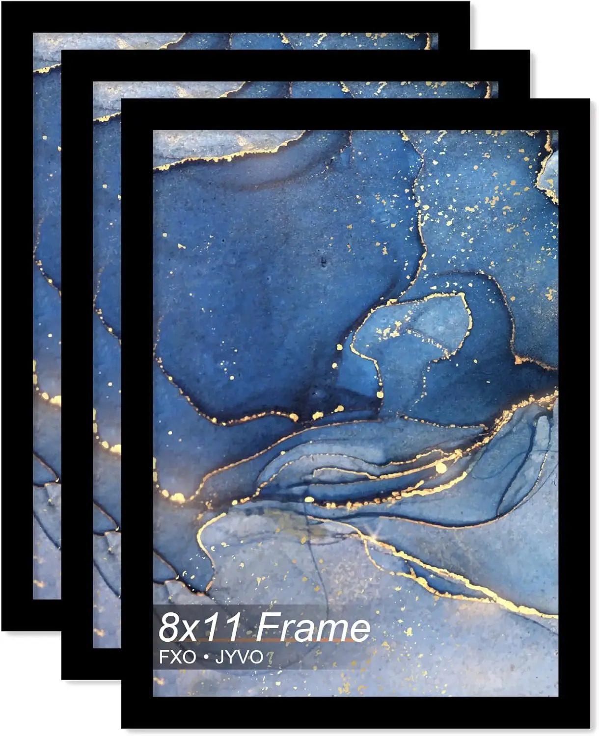 

8X11 Picture Frame Set Of 3, Bla Frame For 8 X 11 H Picture Poster P, Light Weight And High Transparent 8 By 11 Frame For Wall