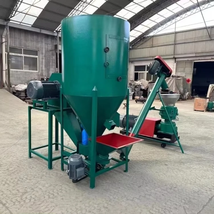 High Mix Production Horizontal Mixer Family Farm Farming and Feeding Mixer 500kg Mix