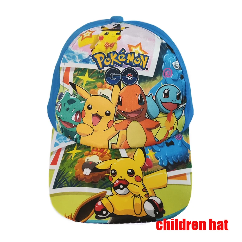 Anime Figuur Pokemon Baseball Cap Pikachu Hoed Verstelbare Pokemon Cosplay Hip Hop Cartoon Volwassen Hoeden Jongen Meisje Kinderen Verjaardagscadeautjes