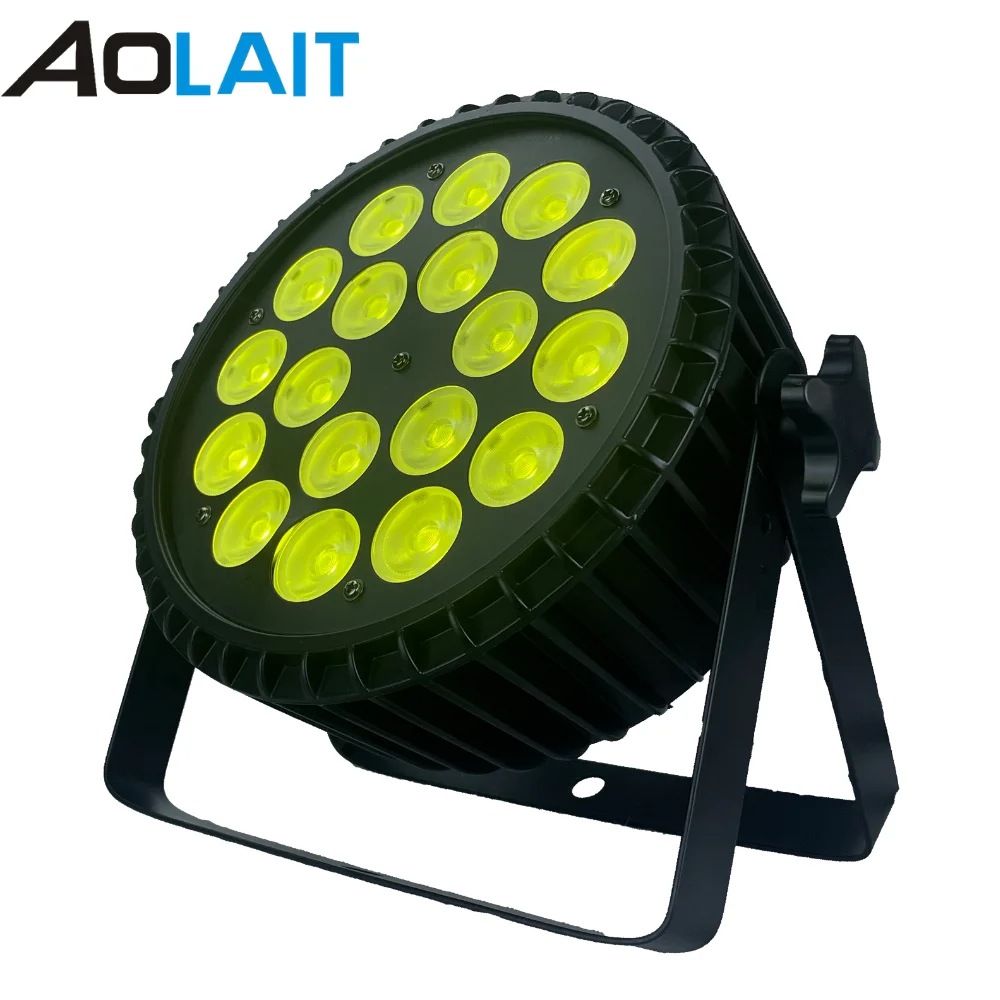 18x12W Led Slim Par RGBL 4 in 1 Stage Concert Professional Wedding DJ Nightclub Indoor Theater Event Quality Lighting Party Art