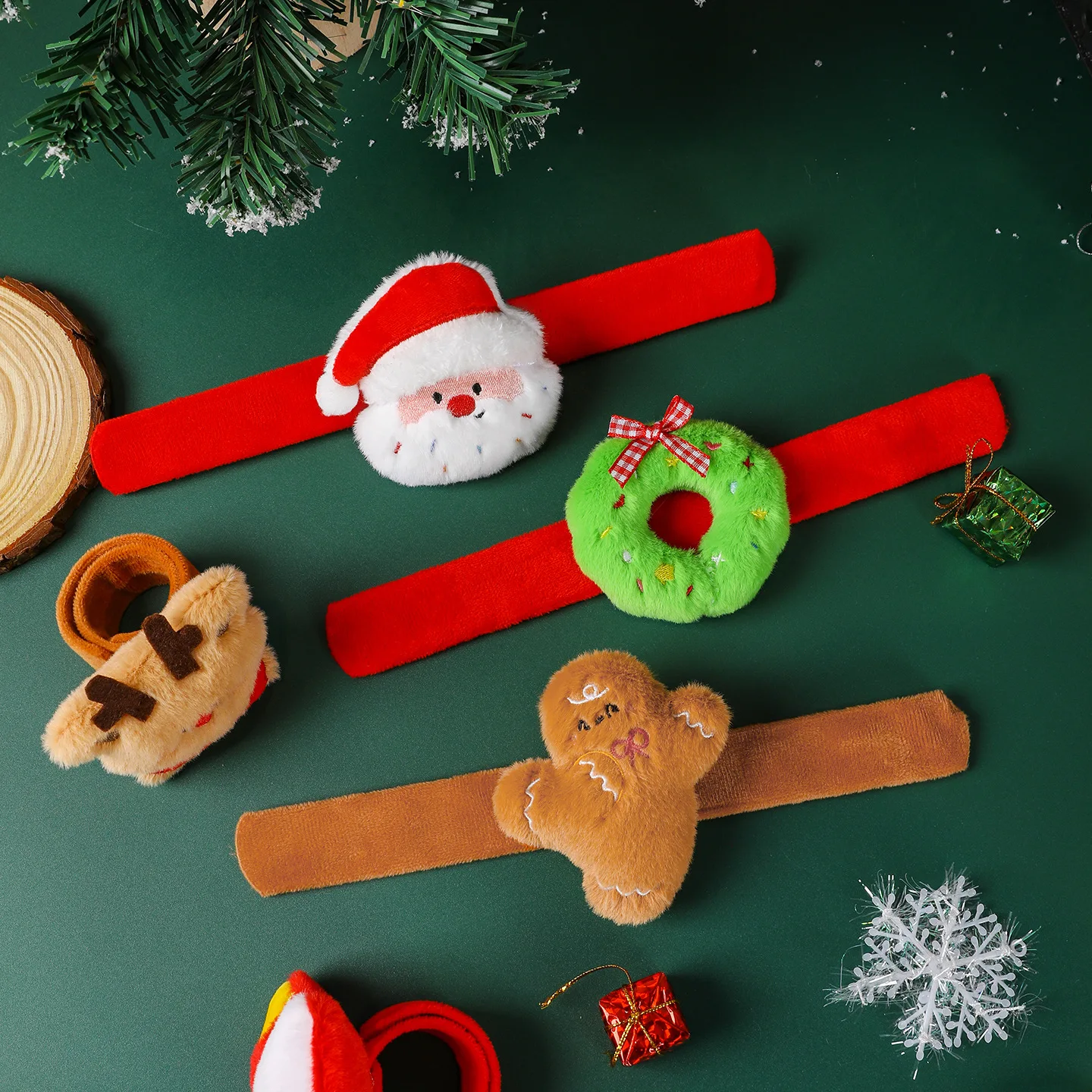 クリスマスデコレーション漫画かわいいスナップブレスレットおもちゃ子供向け