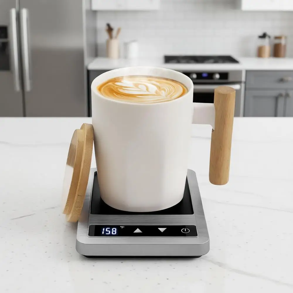 

Heated Mug Warmer & Set, 14oz, Smart Temperature Control, Auto Shut-Off