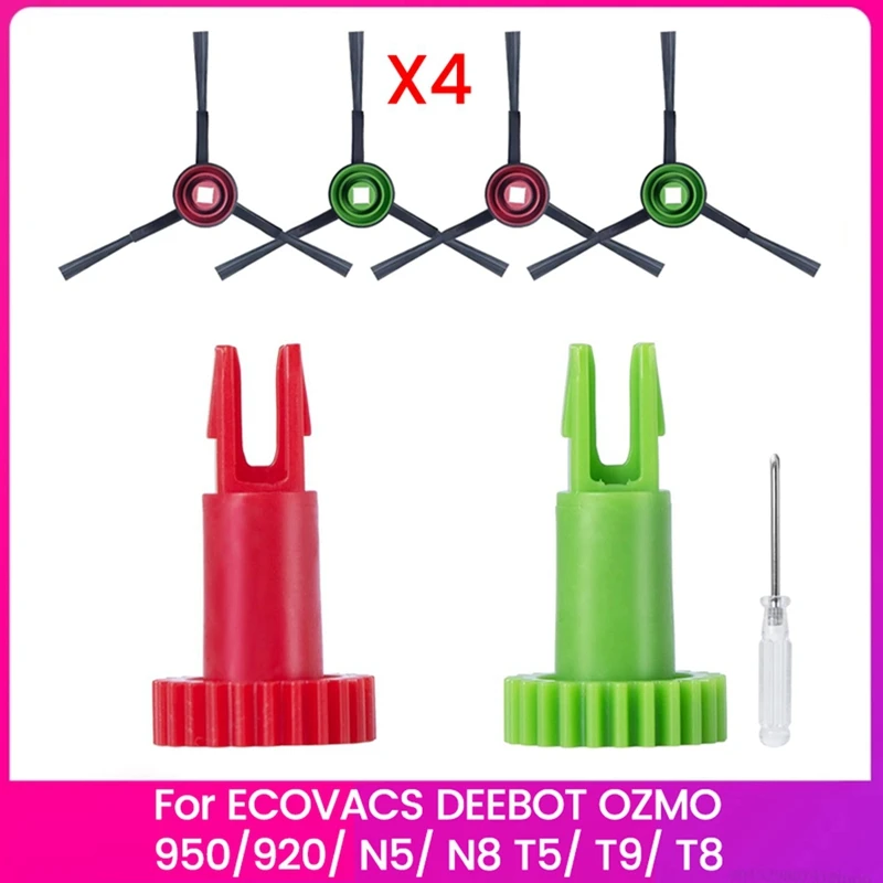 

Side Brush Motor Snap Gear And Side Brush For ECOVACS DEEBOT OZMO 950/920/ N5/ N8 T5/ T9/ T8 Robot Vacuum Cleaner Parts