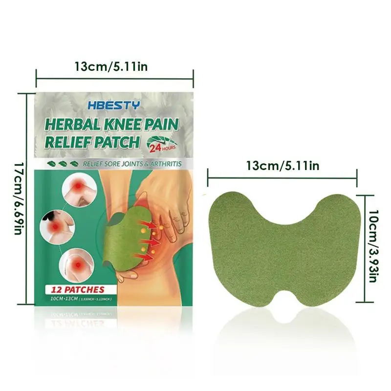 Parches de alivio para rodilla y rodilla, Kit de parches calientes para aliviar la incomodidad, cuidado corporal a base de hierbas naturales, yeso para espalda, tensión muscular