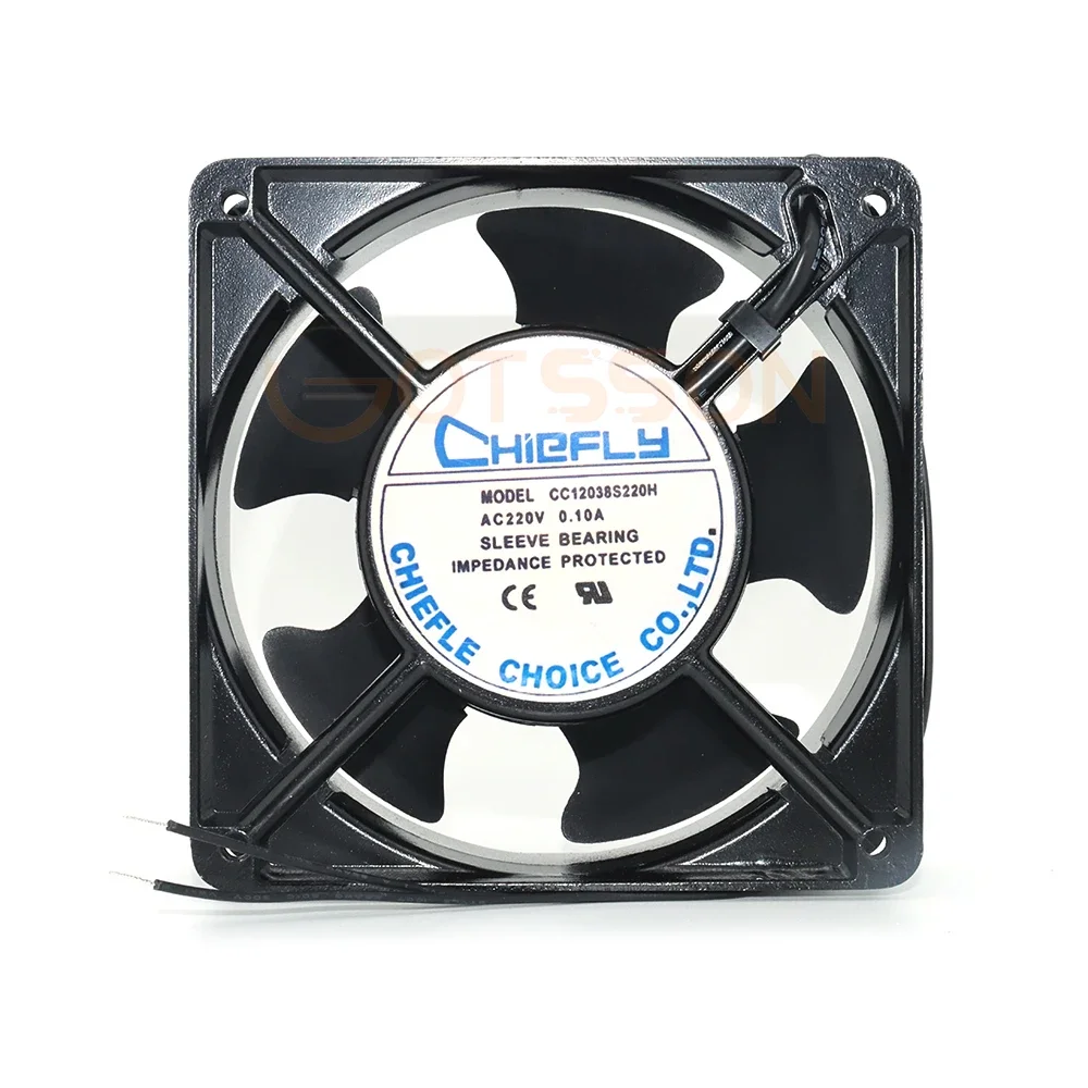 

Chiefly CC12038S220H AC220V 12038 120MM 12cm 0.10a cabinet axial cooling fan 120*120*38MM