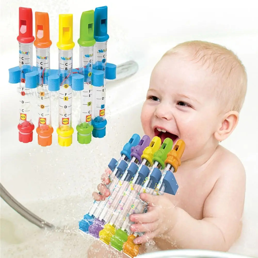 Boy Girls Preschool Educational Fun Playing Kids Whistle Whistling Tube Bath Water Flutes Bathing Toys