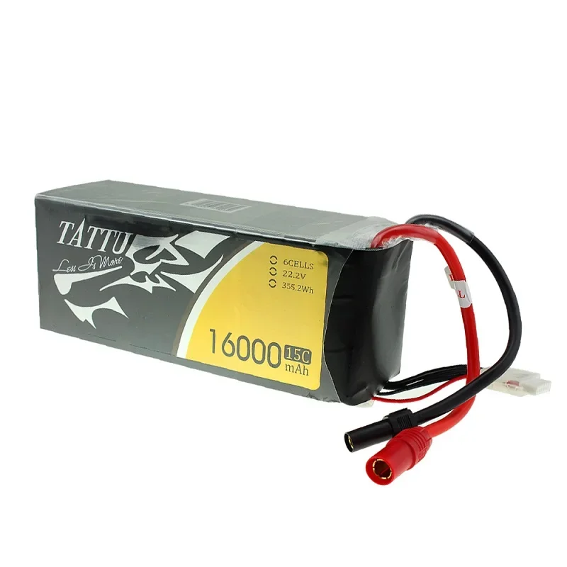 Tattu 16000mAh 6S 15C LiPo Battery Pack with AS150+XT150 Plug for Multirotor like DJI S800 S1000 OnyxStar FOX-C8-HD Gryphon X8