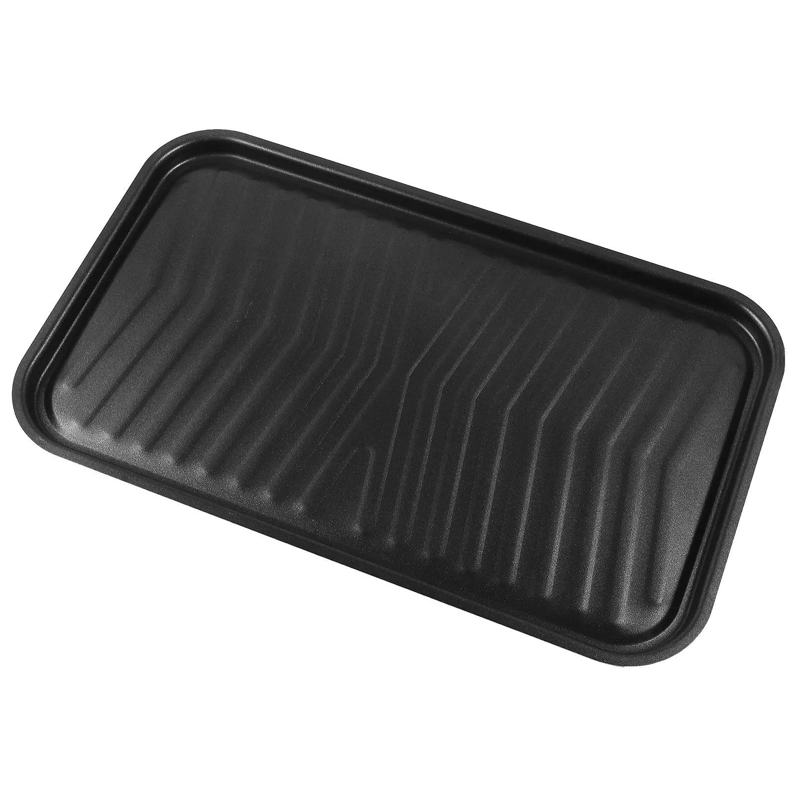 Extra Large Non-Stick Grill Pan Thickened Steel Plate Smooth Surface Easy Clean Lightweight Barbecue Frying Pan Outdoor Bbq