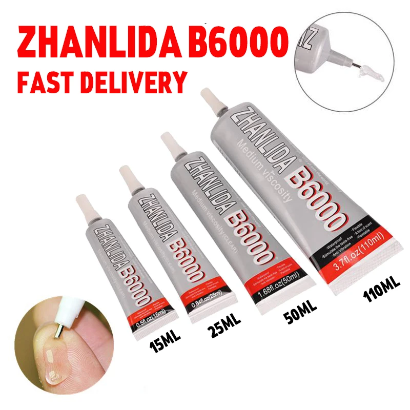 

Суперпрочный клей B6000, 15-110 мл, эпоксидная смола для ювелирных изделий, дерева, металла, бумаги, стекла, пластика, ткани, для школы, офиса, рукоделия