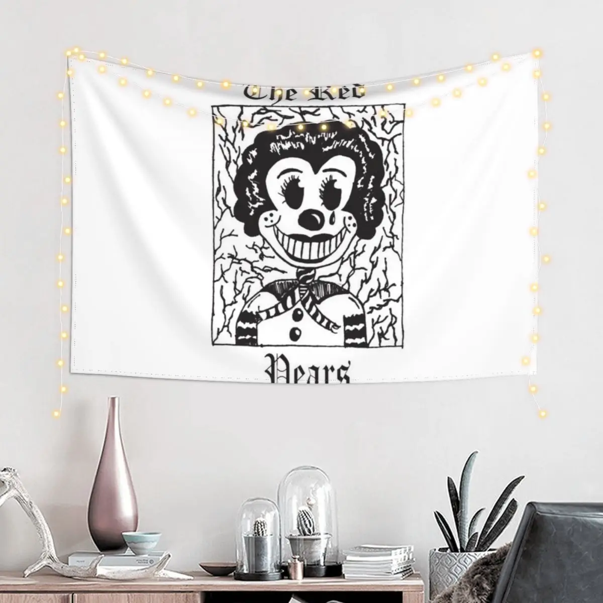 

Red pears sticker Tapestry Wall Mural Aesthetic Room Decorations Wall Hanging Tapestry
