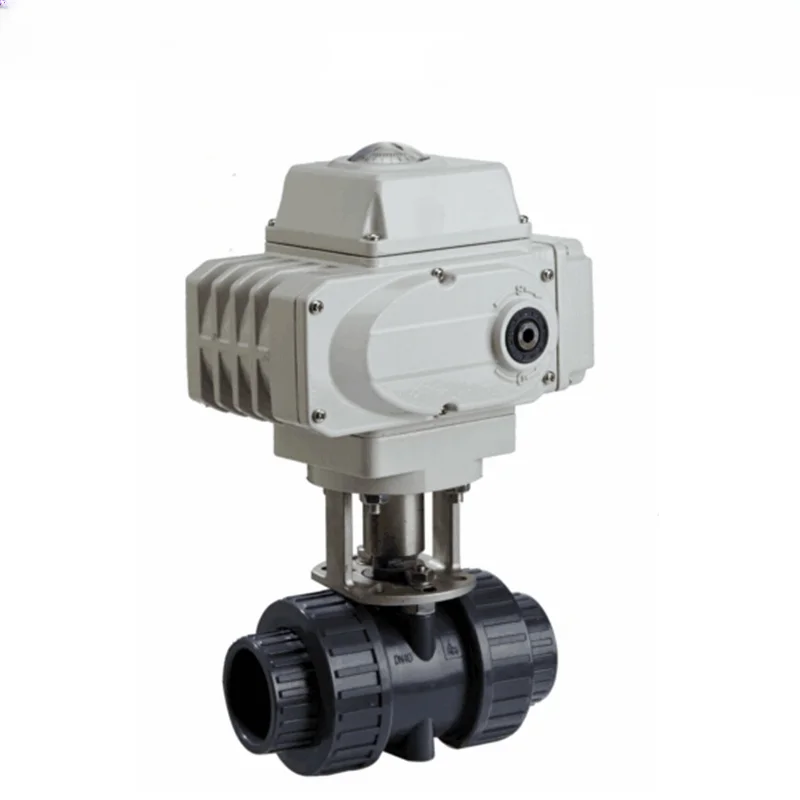 

Electric Motorized Valve Flow Control Ball Valve Plastic Shutoff Valves