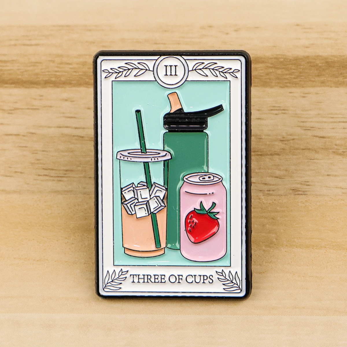 Tarot Card Divination Enamel Pins Cute Cartoon Drink Pin Badge on Backpack Lapel Brooch Costume Accessories Fashion Jewelry Gift