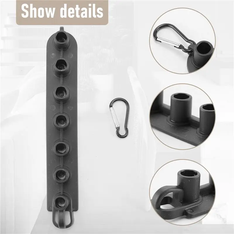 AEE4-Pressure Washer Nozzle Holder, Holds 7 Nozzle Tips With 1/4 Inch Quick Connect(Without Nozzles )