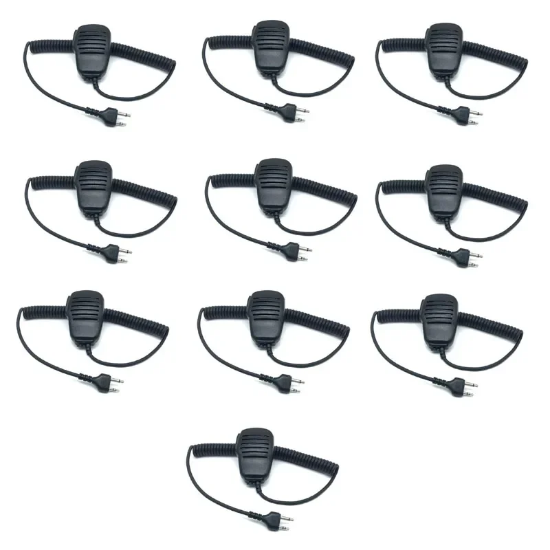 Lot 10PCS Handheld Shoulder Speaker PTT Mic Microphone for Midland GXT550 GXT650 GXT1000 GXT1000VP4 LXT210/216 GXT1000 GXT1050