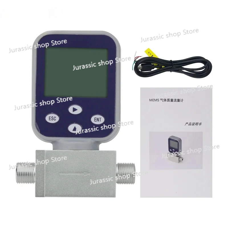 

0-50L/min Compressed Air/Argon/Oxygen/Methane/Propane Gas Flow Meter Miniature Thermal Gas Flow Meter Mass Gas Flow Meter