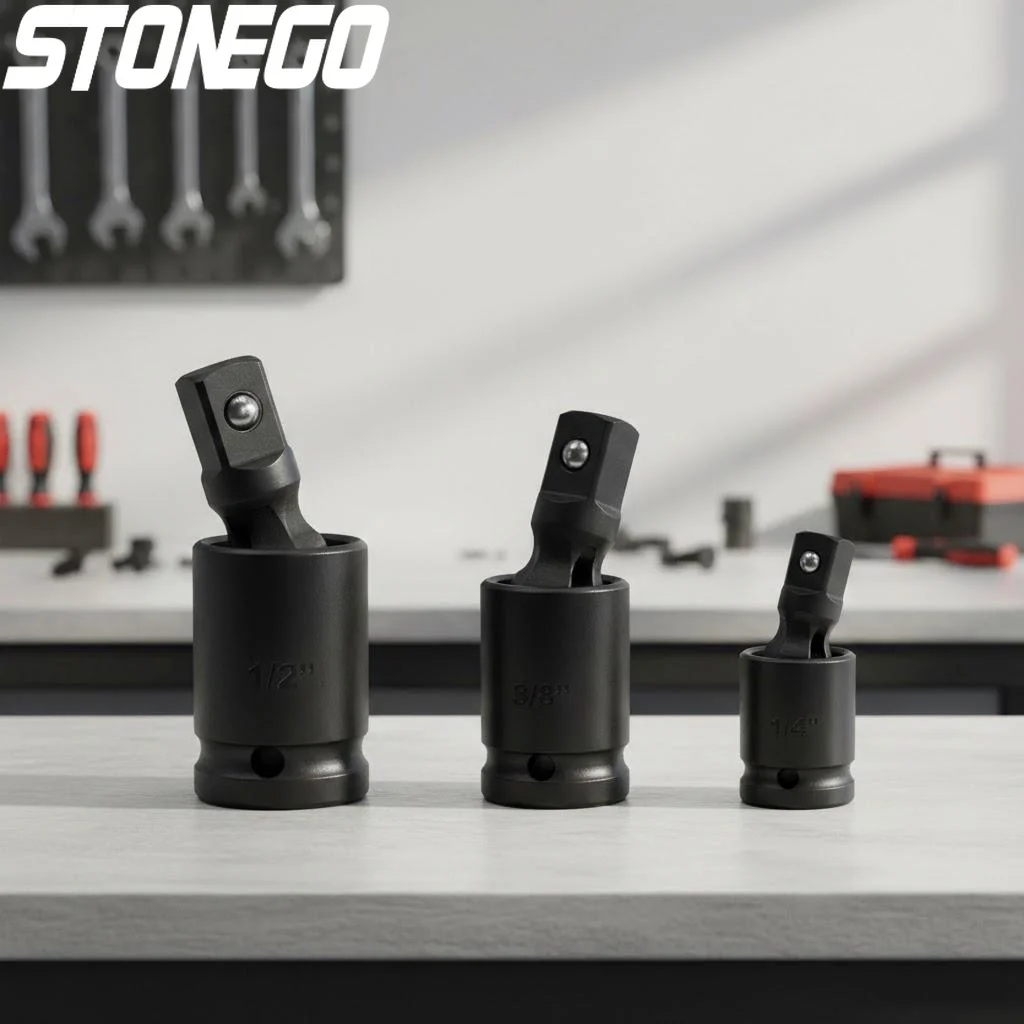 

Universal Pneumatic Wrench Joint Wrench Socket Adapter Set 1 4 3 8 1 2 inch Chromium Vanadium Steel