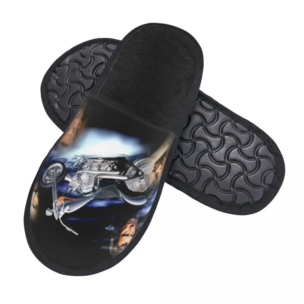 Custom Johnny Hallyday House Slippers Women Comfy Memory Foam French Singer Rock Music Slip On Bedroom Slipper Shoes
