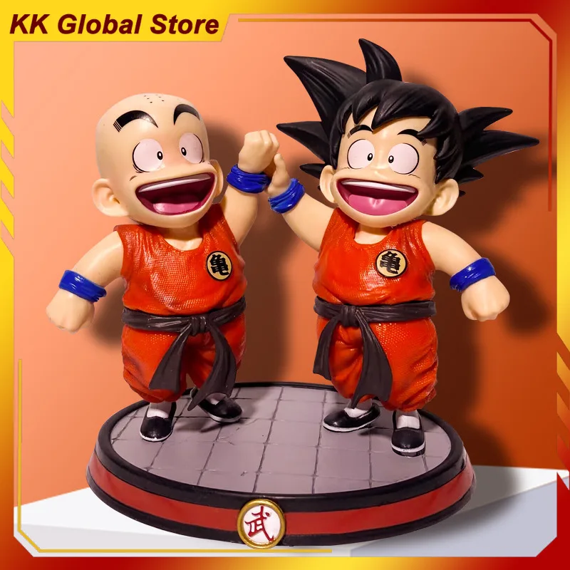 

14 см новый Dragon Ball аниме фигурка Krillin Son Goku периферийные устройства ПВХ модель сцена статуя украшения для рабочего стола детские подарки игрушки