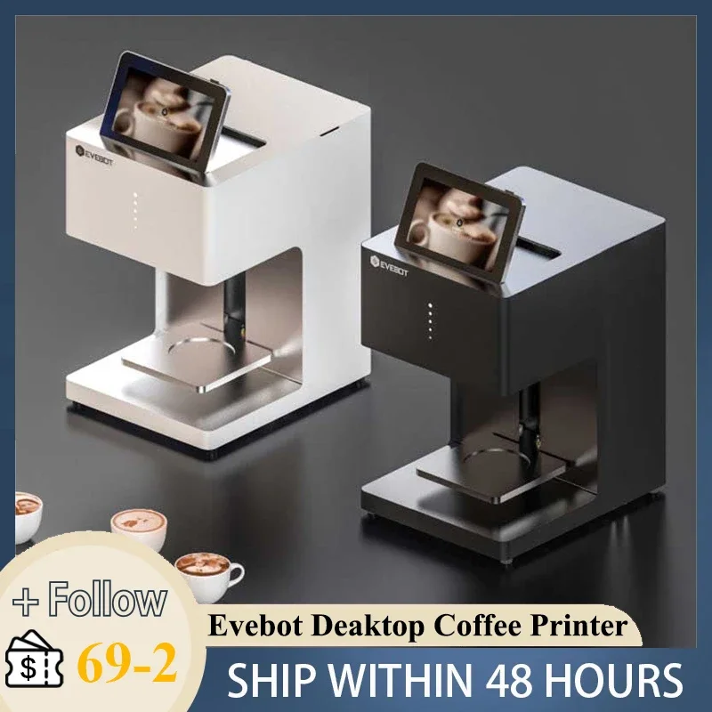 

Принтер Evebot для кофе и напитков, 3d принтер для кофе Latte Art, автоматический принтер для напитков, еды, селфи с подключением Wi-Fi, печать