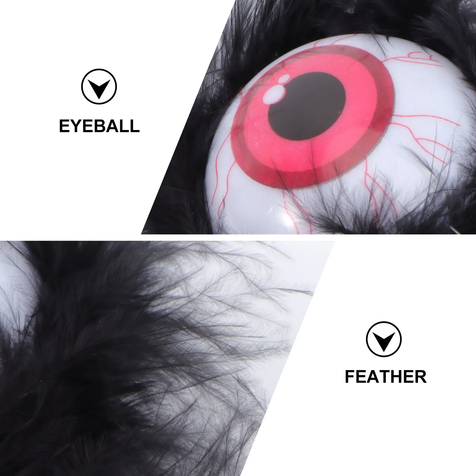 

2pcs Flashing Eyeball Headband Halloween Eyes Hairband Hoop Costumes Party Accessories Cosplay Props Glow in Dark