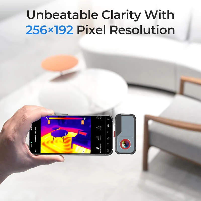 Hoge Resolutie 256X192 Android Warmtebeeldcamera Werkt Voor Smartphones