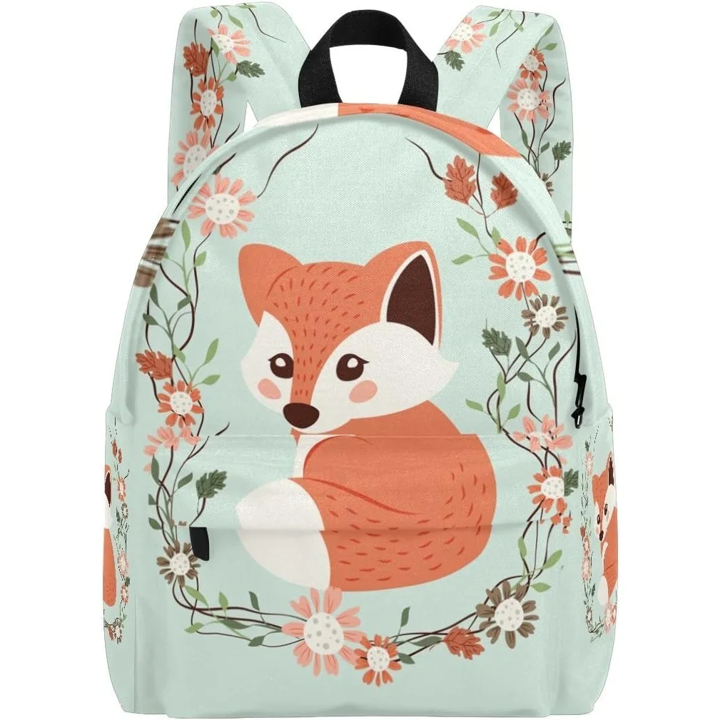 

Симпатичные школьные рюкзаки с лисой, рюкзак с животными, студенческие сумки для книг, дорожные сумки для девочек