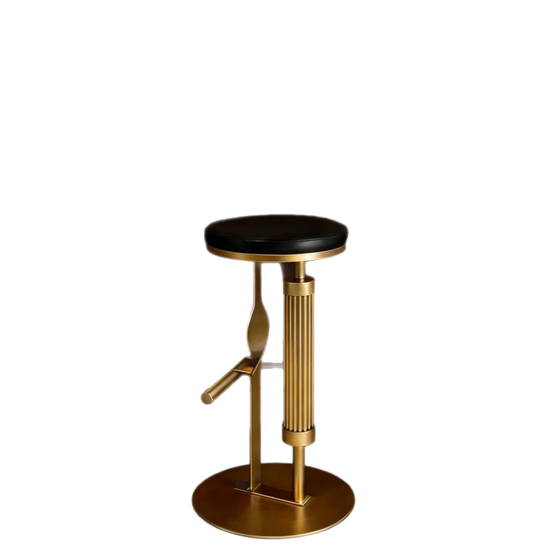 Italian light luxury  chair Home chair Simple modern high chair Bar stool Bar high stool stool