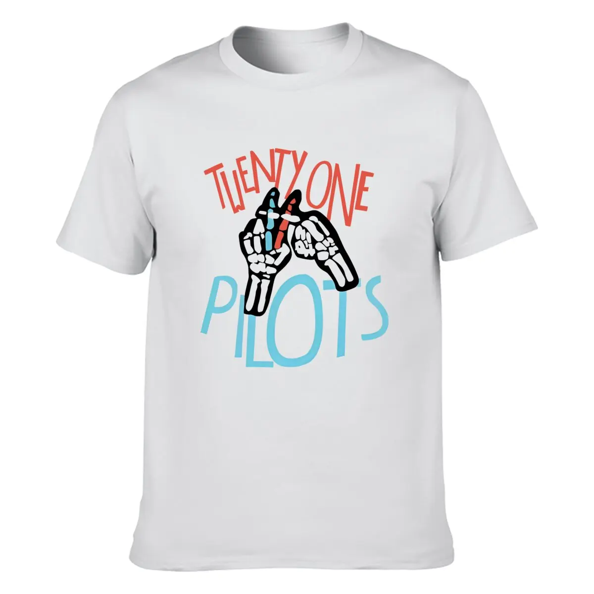 T-Twenty One P-Pilots T Shirt Women Couple Combination Clothes Short Sleeve Collar Fashion T-shirt Man Cotton