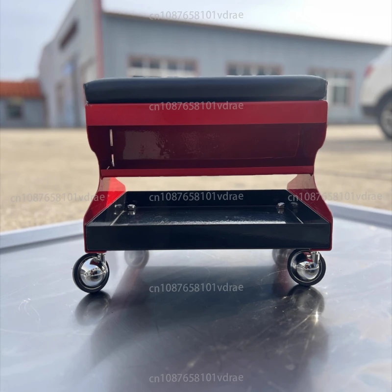 Mobile Automotive Repair Work Chair CZ-735 Alloy Shock-Absorbing, Quiet, Dual-Storage Automotive Repair Stool