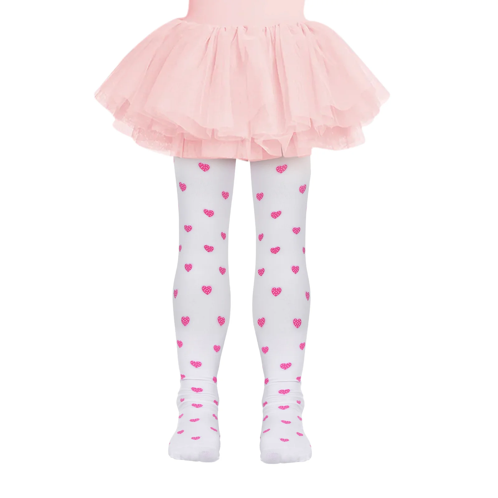 

Candy Colored Kids Dots Pantyhose Seamless Stockings White Tights Girls Spring Fall Tight Hosiery Jacquard Leggings
