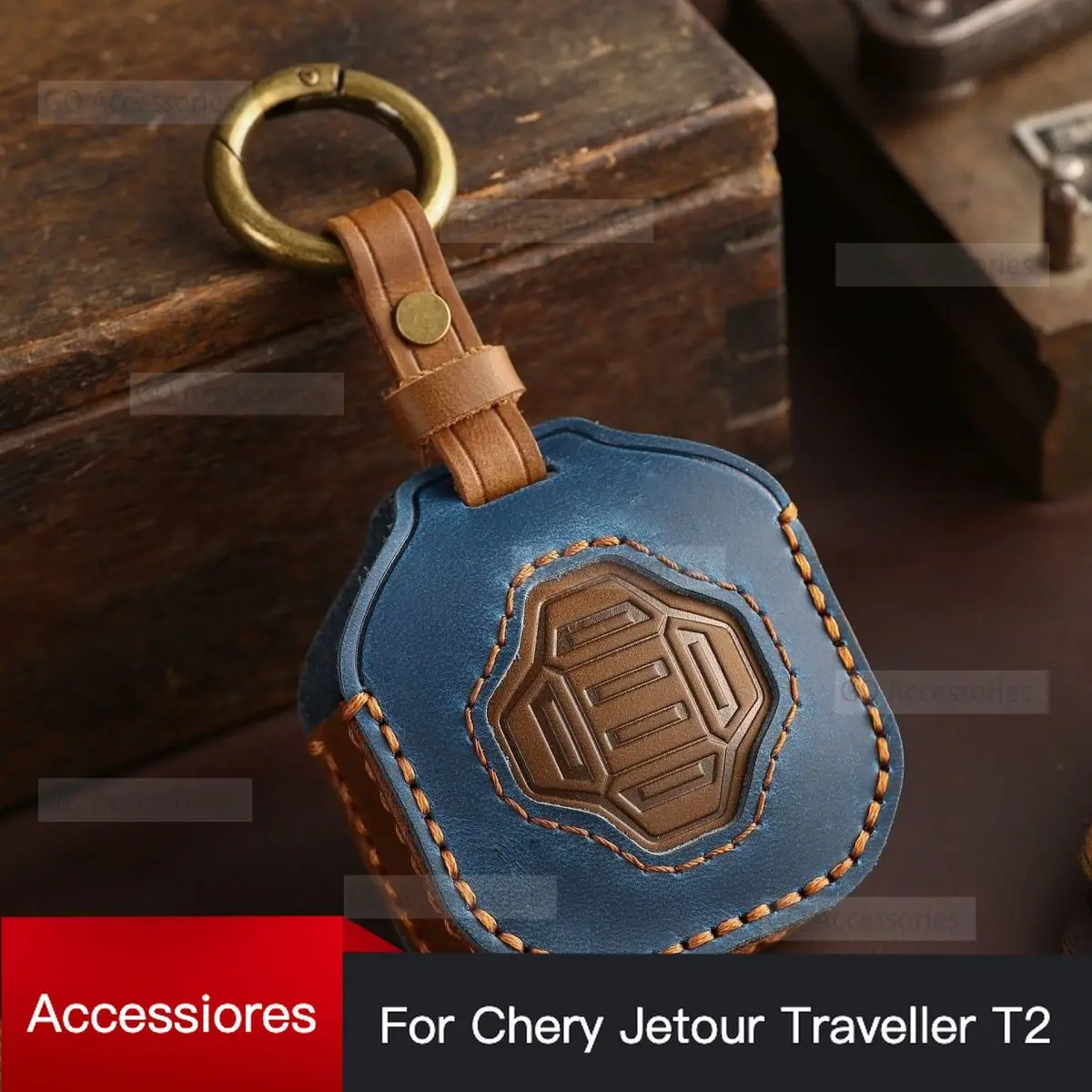 

cherry Jetour Traveller T2 2023 2024 Jetour T2 Leather Key Case Crossing Discovery PRO Leather Protective Case